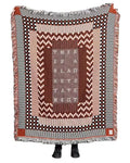 Custom Woven Picnic Blanket with Floral Thread Pattern Egypt for Aka Woven Throw Blanket Cartoon Style