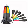 Utensilios Cocinas Factory Direct 6-Piece Nylon Kitchen Utensil Set with Silicone and PP Handle for Bakery and Cooking