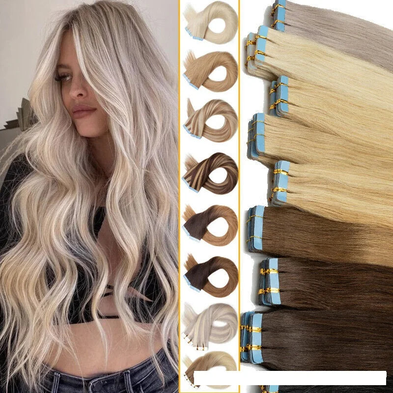 100g Remy Tape in Hair Extension Tap in Human Hair Tape Hair Extension