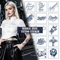 Water Transfer Printing Herbal Juicy Tattoo Stickers Semi-Permanent Waterproof Body Art for Arms Legs Collarbone Long Lasting