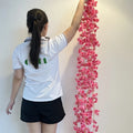 New Design N-0231 Artificial Silk Garland Cherry Blossom Wisteria Hanging Ceiling Flowers for Wedding Decoration