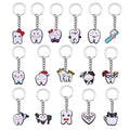Beimai OEM Llavero Healthy Dentist Anime Cartoon Metal Soft Glue Promotional Gift Key Chain Heart Shape