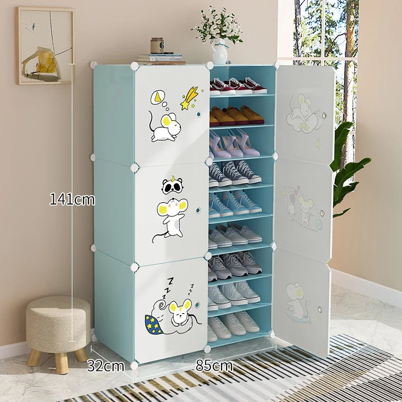 Best-selling Environmentally Friendly Shoe Storage Container Portable and Easy to Install Plastic Shoe Cabinet