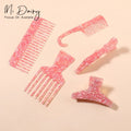 MiDairy Barber Styling Acetate Afro Pick Comb for Hair Styling Customized Logo and Packing Beard Afro Pick Comb222008-222012