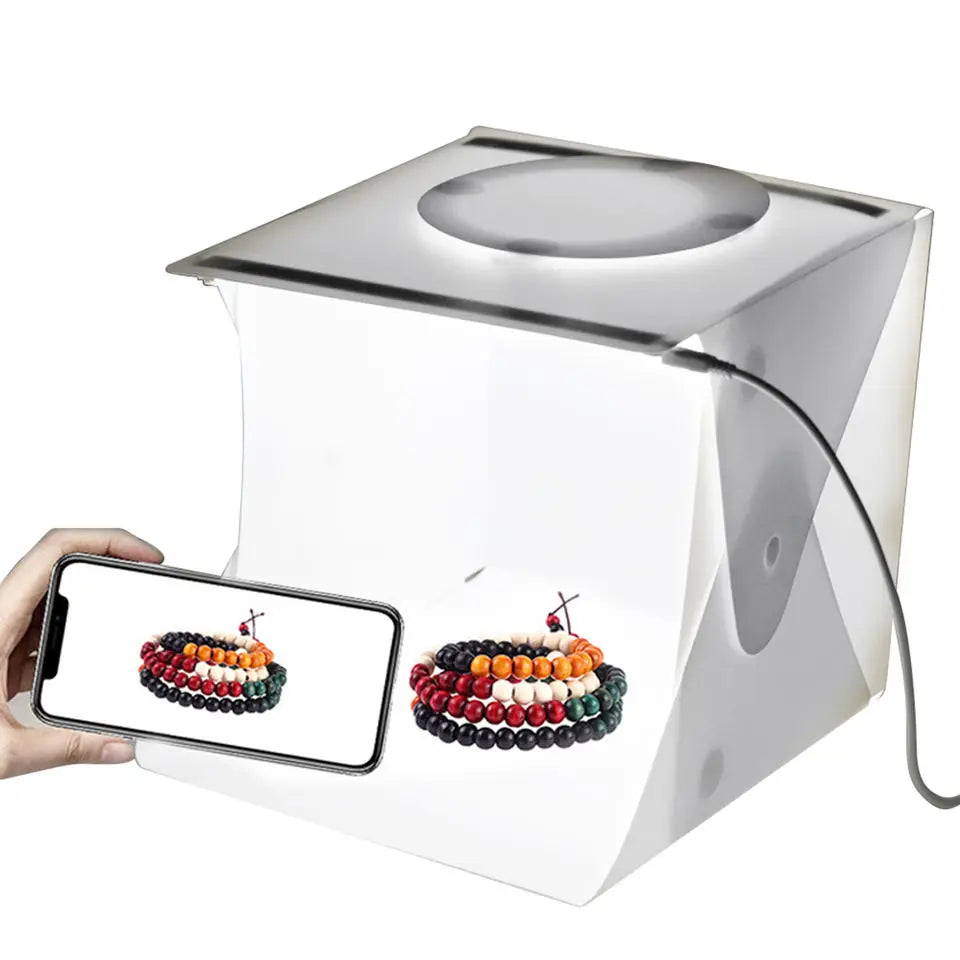 Mini Photo Studio 40 Cm With Led Lighting Tent Portable Studio Lighting Video Light