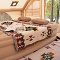 Built in Electric Pump One Click Inflation Airbed Comfortable Skin Friendly PVC Flocking Surface Inflatable Mattress
