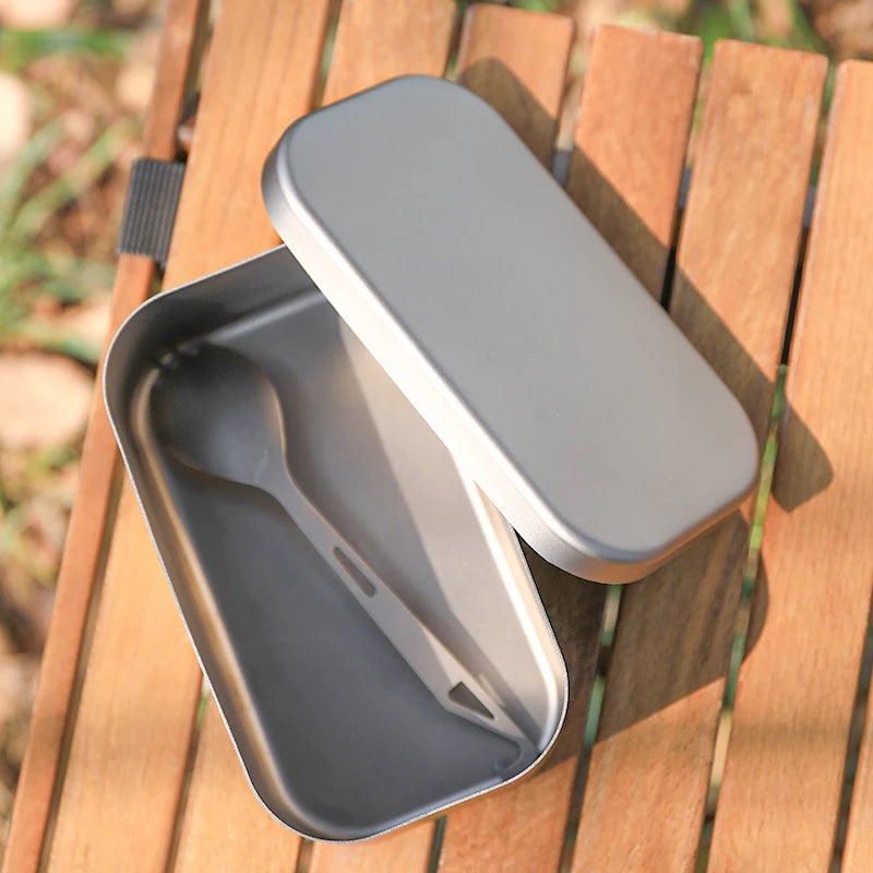 Titanium Bento Lunchbox Fast- Heating Camping Bowl Food Storage Container for Camping Hiking Travel