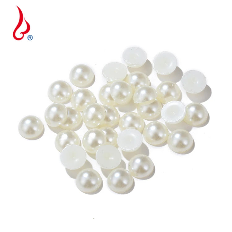 Lan Guang Wholesale China Factory 6mm Supply Chunky ABS Plastic Beaded Necklace Bracelet Round Pearl Beads