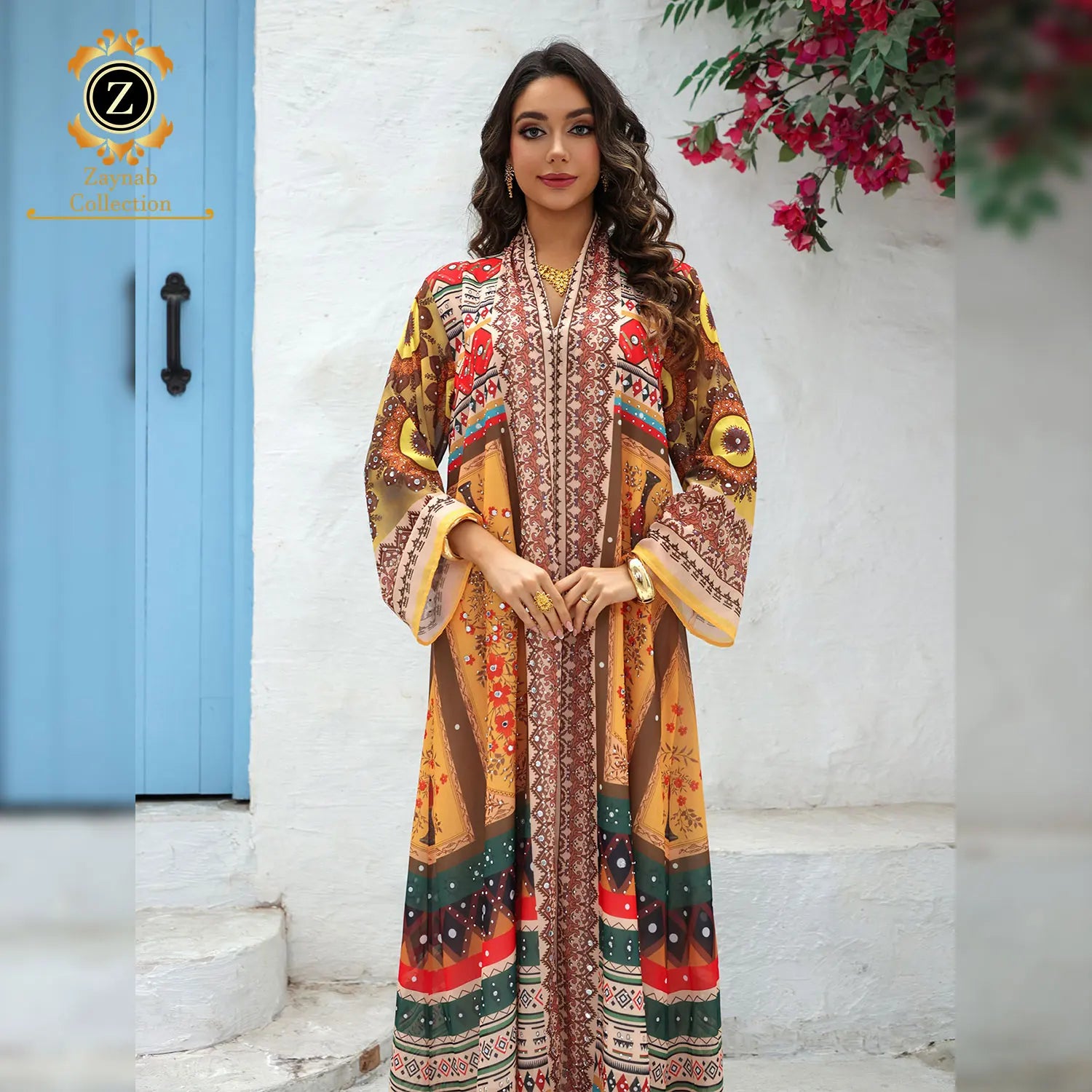 Zaynab Evening Dress Ladies Abaya Islamic Clothing Turkish Embroidery Dubai Evening Dresses Women Black Jalabiya Evening Dress