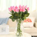 D-R008 Hot Sale Long Stem Latex Flowers Real Touch Rose Bud Rose Flower for Flower Arrangement Wedding Home Decoration