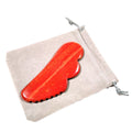 Huiying Anti-Aging Face Slimming Scraping Massage Tool Natural Wing Mookaite Jasper Face Gua Sha Jagged Guastone