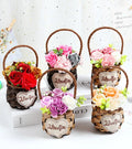Carnation Portable Flower Basket 38 Mother's Day Birthday Gift 520 Valentine's Day Gift for Girlfriend