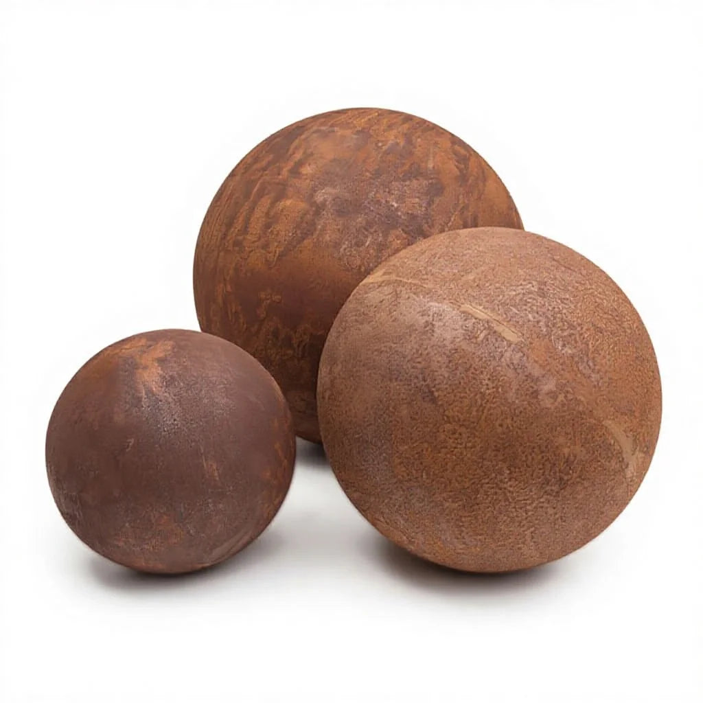 Fire Ball Outdoor Corten Steel Fire Pit with Balls