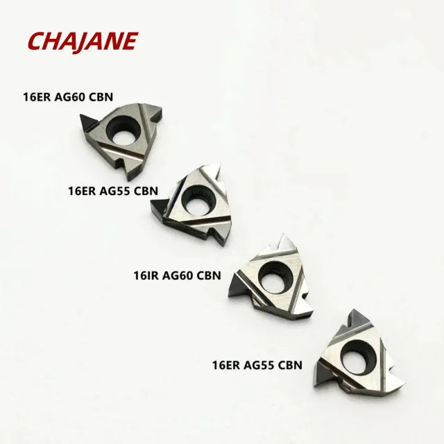 CHENGZHEN 16IR AG60 PCD Threading Insert - Mirror Finish Diamond Tool for Aluminum/Copper - 55HRC CNC Turning RoHS