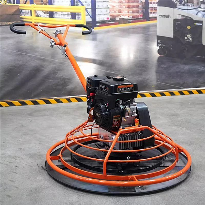 AJZN CT436 1m Gasoline Hand Polisher 220V 5.5-7HP Concrete Finishing Machine Engine Pump Short Turning Radius for Cement Floor