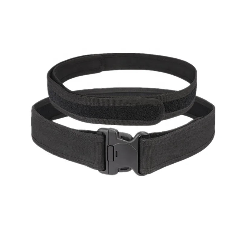 YAKEDA Simple Black Nylon Combat Uniform Duty Cinturon Tactico Tactical Belt with Inner Belt