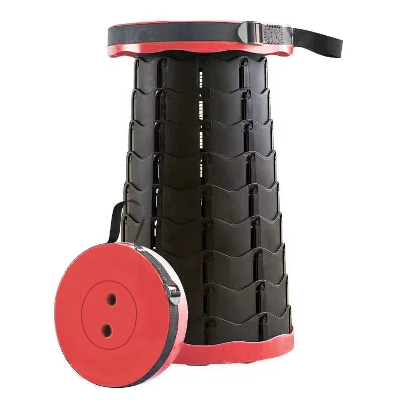 Outdoor Hunting Hiking Fishing Camping Plastic Retractable Portable Collapsible Telescopic Stool for Entry Bedroom Use
