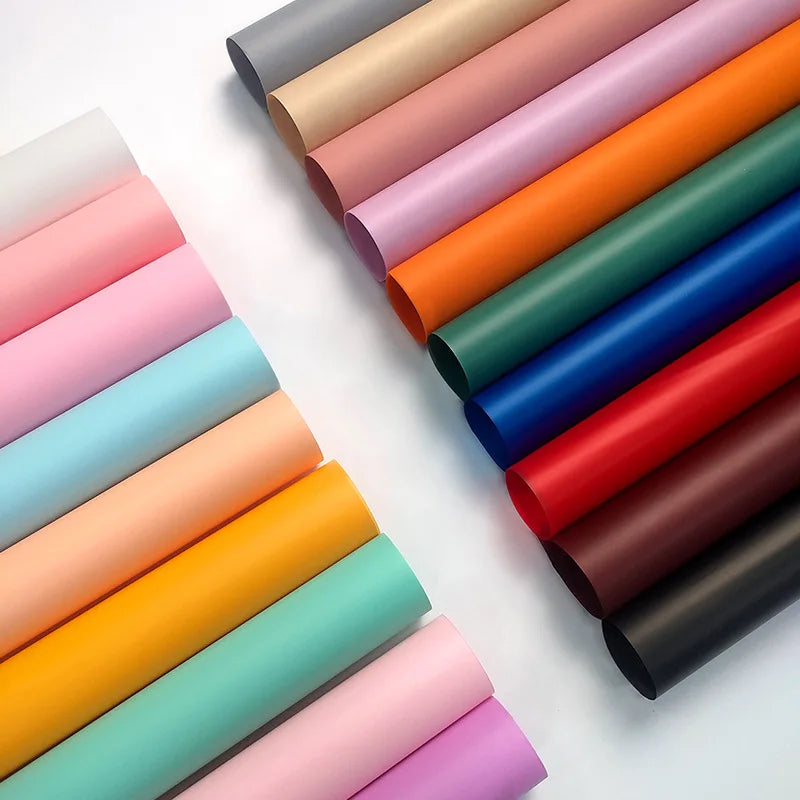 DREA Cheap Wholesale 30 Colors Translucent 20 Pieces Sheets Flower Bouquet Wrapping Paper