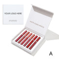 No Logo Custom Label Create Your Own Brand 6 Colors Makeup Gift Vegan Matte Nude Waterproof Liquid Lipstick Set