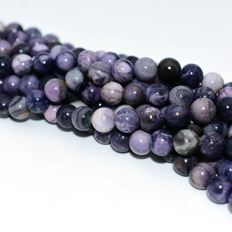 Factory Wholesale Price 6/8/10mm 100% Natural Sugilite Loose Gemstone Beads