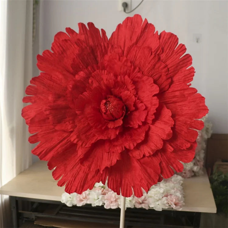 X-1249 Silk Artificial Giant Big Peony Flower for Window Dressing Decoration