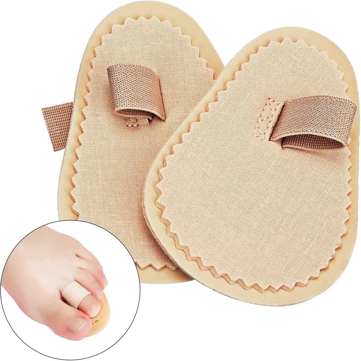 Single-hole Toe Splints Foot Care Hammer Toe Straightener for Crooked Overlapping Claw Toes