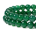 Jewelry DIY Beads Findings 4mm 6mm 8mm 10mm Natural Stone Green Agate Gemstone Round Loose Beads for Jewelry Making