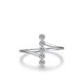 Unique Style Fashionable Wholesale Price Flower Ring 925 Sterling Silver Irregular Geometric Ring