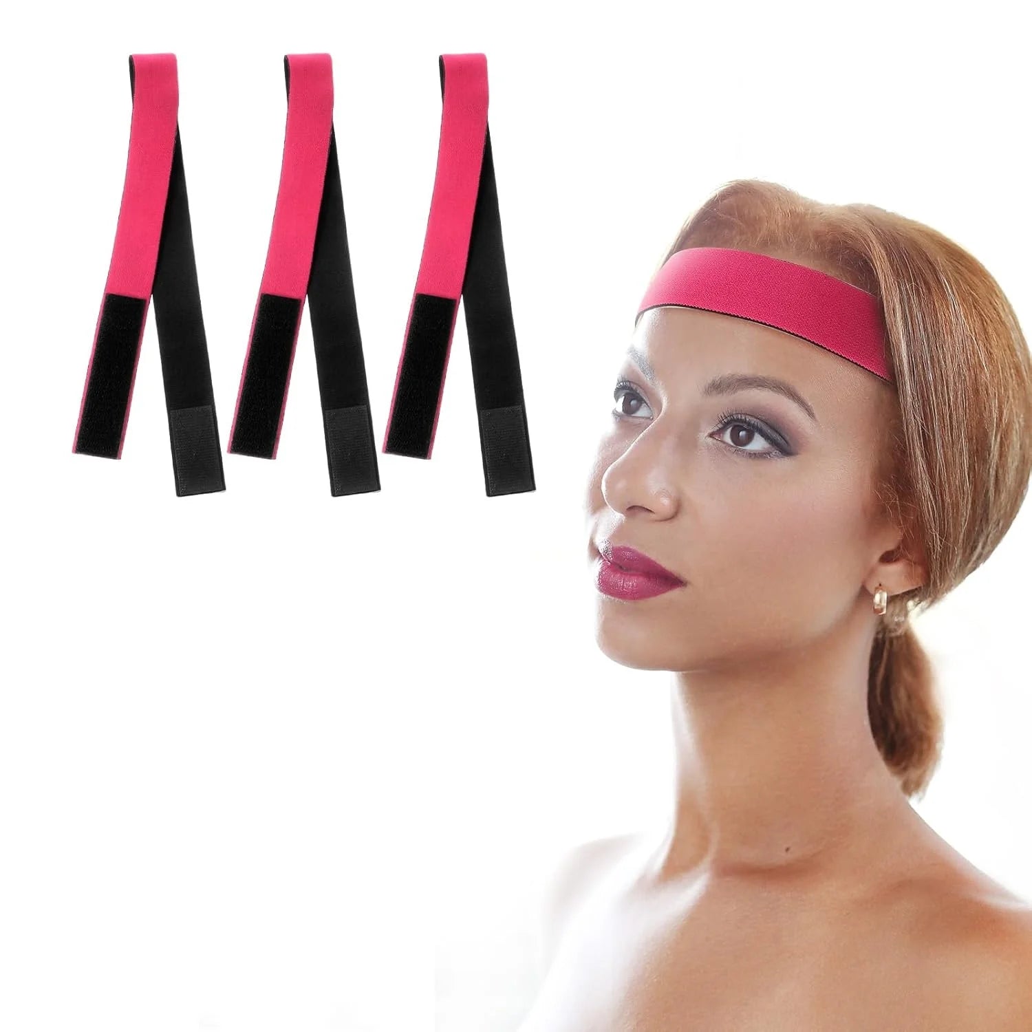 Factory Custom Free Samples Custom Logo Jacquard MingJing Brand Headband Hairband Extensions Recycled Webbing