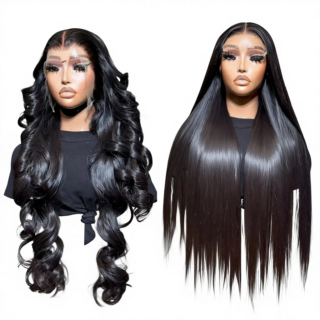 Raw Vietnamese Human Hair Body Wave Lace Front Wigs Transparent for Lace 150% Density Long Length Wholesale for Black Women