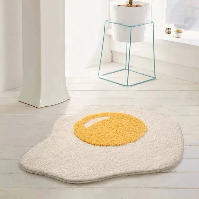 Fancy Kitchen Accessories Egg Rug Floor Washable Carpet Custom Door Mats