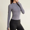 Long Sleeve Sports Outerwear for Gym Yoga Tennis Pickleball Running BBL Jackets-Back to School Outfits-Plus Size Breathable