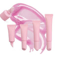 Wholesale Customizable Small Cosmetic Soft Tube in Matte Pink 10ml 15ml 20ml Plastic Lipstick Screen Printing Surface Handling