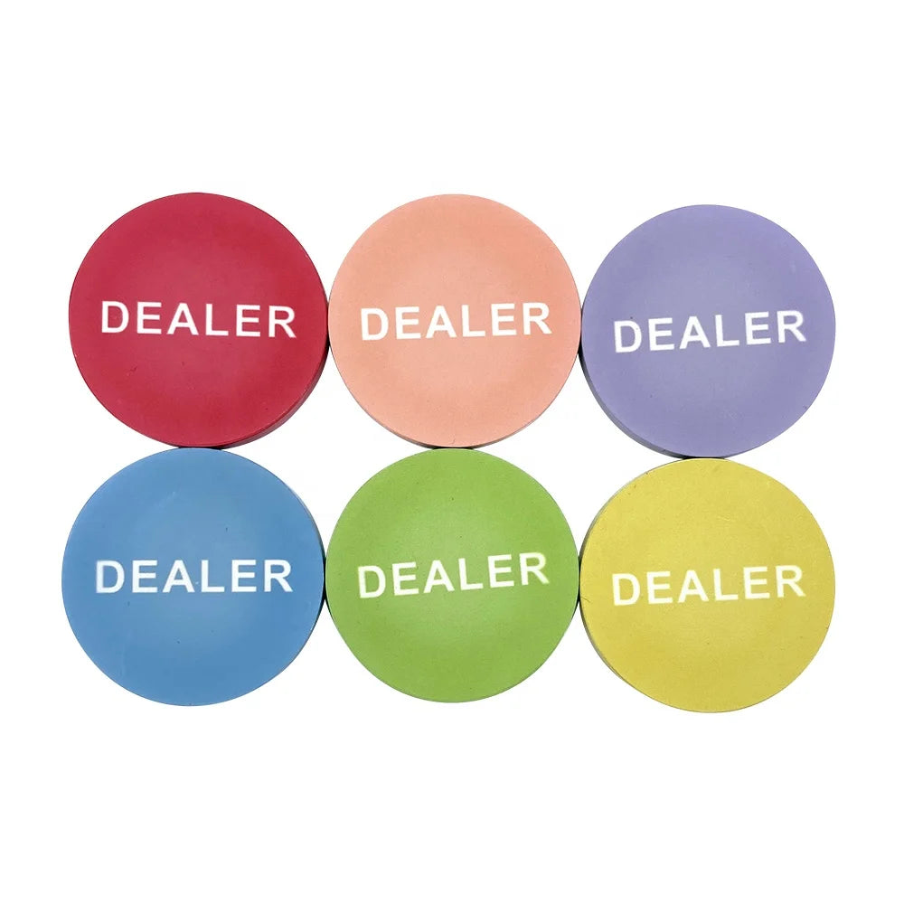 Hot Selling Casnio Accessaries 48.5mm * 5.5mm Ceramic Poker Dealer 26g Button Round Chips