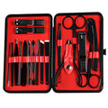 Honey Phoebe Stainless Steel Manicure Pedicure Set Tools Nail Clipper Scissors Eyebrow Trimming Grooming Kit Custom logo