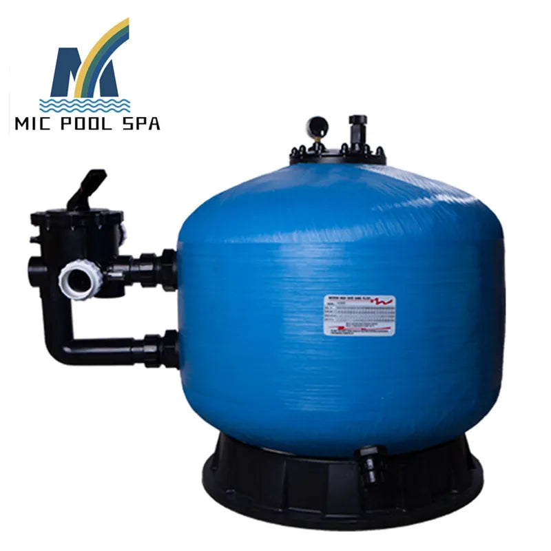 Fiberglass Material Swimming Pool Sand Filter With valveStainless steel  Air oil pressure gauge