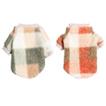 Maychan Winter Comfortable Luxury Plaid Cute Pet Clothes Soft and WarmFleece Puppy Cat Dog Clothes