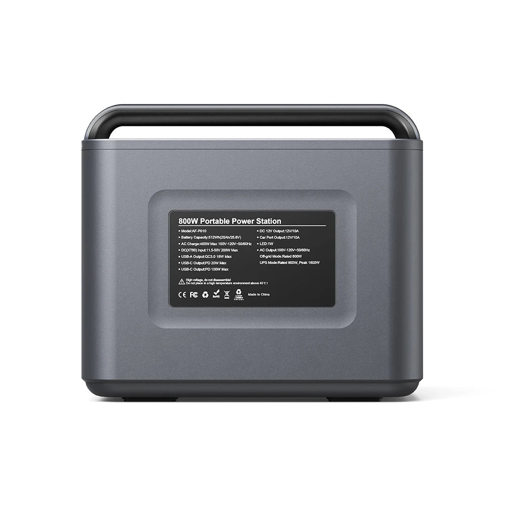 800w Solar Power Station Portable Emergency Power Supply Outdoor Generator