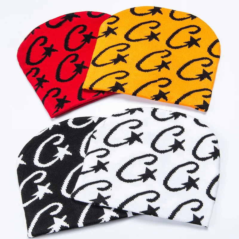 Unisex Custom Jacquard Knit Beanie All Print Low MOQ Manufacturer 3D Embroidery Letter Pattern Common Fabric 100% Acrylic Adult