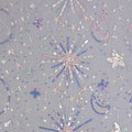 Star Moon Sequin Embroidered Mesh Fabric Glitter Tulle Lace for Evening Dress and Party Decoration