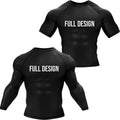 Wholesale Custom logo Printed Men's Upf50+ Quick Dry Gym Compression Shirts Blank Rash Guard