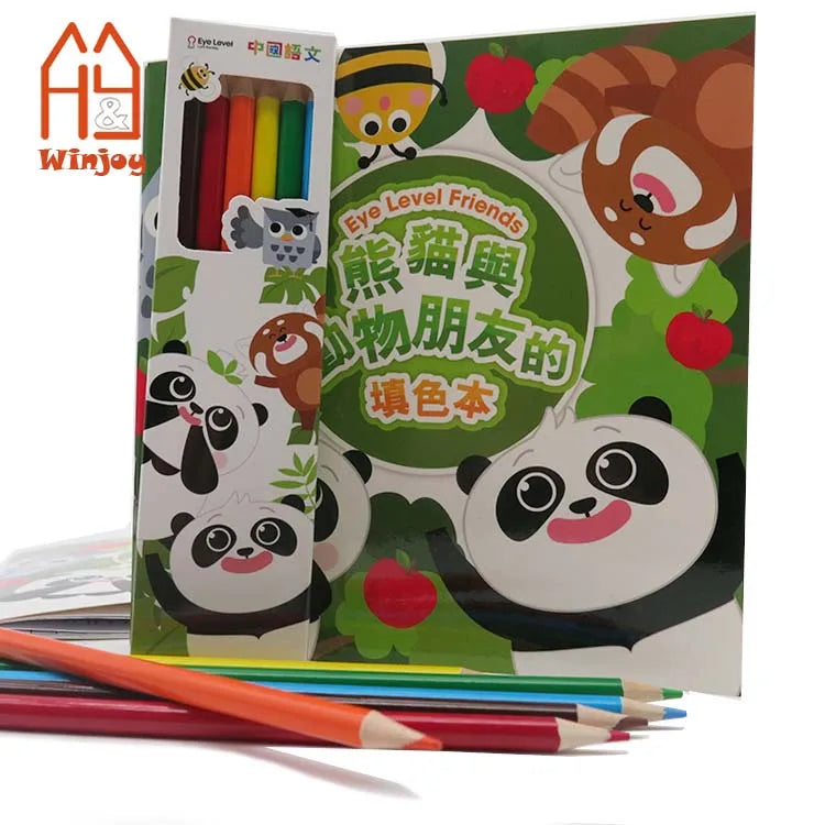 Coloring Books for Kids Coloring Girls & Boys Aged 6-12 Coloring Pages & Inspirational Positive Messages With Wooden Pencils