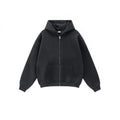Custom LOGO Zip Oversize Sweatsuits Men 500 600 Gsm Heavyweight French Terry Zip up Jacket Tracksuit Hoodie and Sweatpants Set