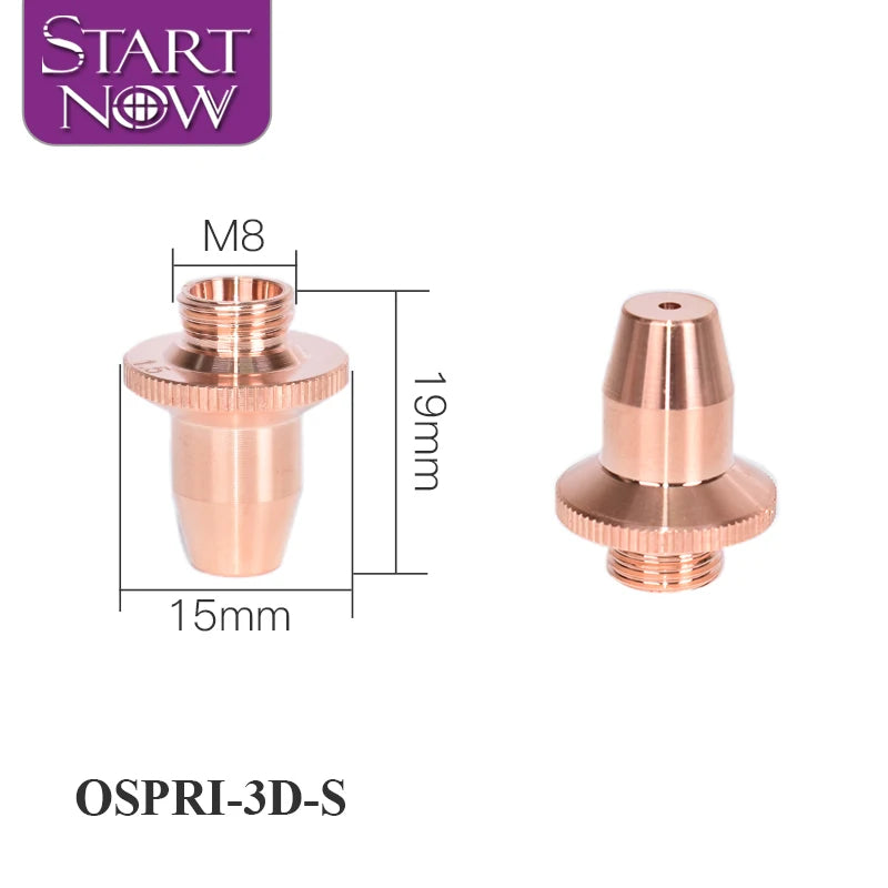 Startnow Customization Laser Nozzle Consumable Caliber 0.5-10.0mm Single Double Layer Cutting Nozzles Holder Welding Machine Jet