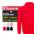 420gsm 100% Cotton Warm Tech Fleece Men's Hoodies & Sweatshirts
