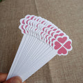 Ready to Ship Blank Perfume test Paper Flower Shape Perfume Blotter Strips 100 Strips/bag