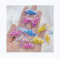Love Cloud Transparent Plastic Filling Bling Shaker Sequin Appliques for DIY Headwear Hair Clips Accessory Patches