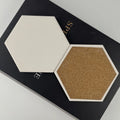 High Quality Hexagonal Shaped Ceramic Coaster Customizable Mug Cup Pad for Tea Coffee Milk Drinks Coffee Mug Coaster