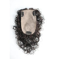 ZP Popular  Wholesale Wavy Hair Toupees Human Hair Silk Base Topper for Women