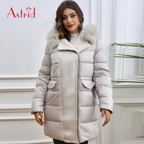 Wholesale Winter Jacket Women Plus Size Ontrast Color Waterproof Fabric With Thick Cotton Plus Size Coat